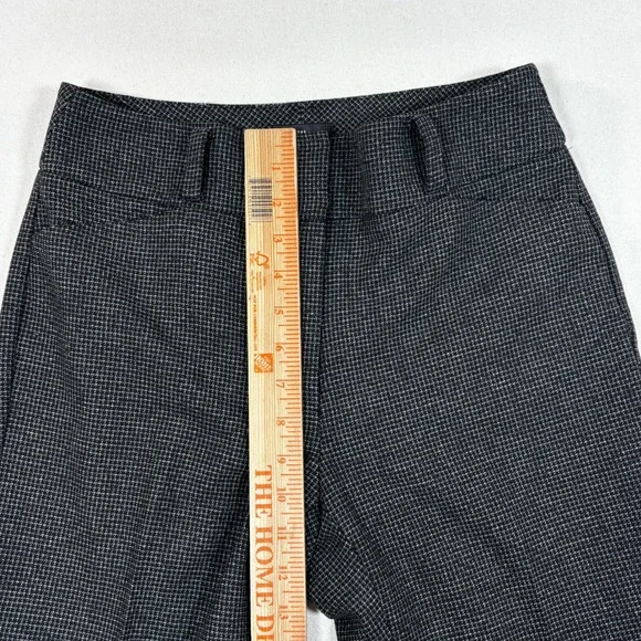 White House Black Market The Boot Grey Houndstooth Bootcut Dress Pants Womens 4 - Picture 7 of 14